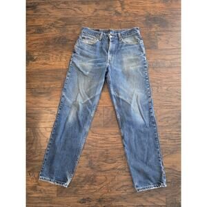 Levi's 550 Relaxed Fit men's jeans size 34x32. Paint Stains.LL-509. 1990